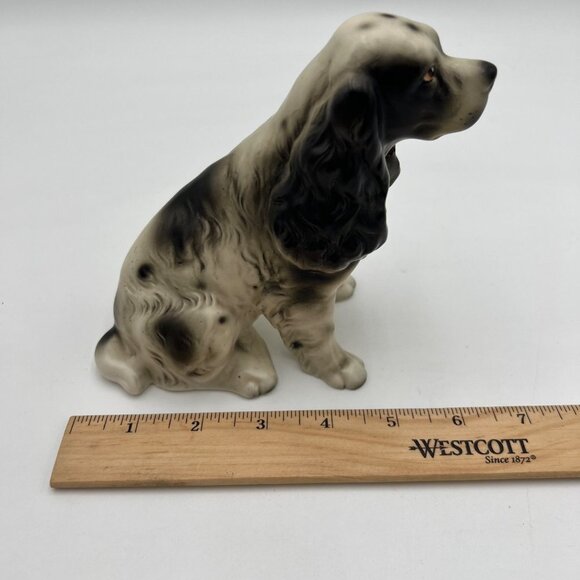 Vintage 6" Cocker Spaniel Dog Porcelain Figurine Erich Stauffer Mid Century Japa - Picture 14 of 16